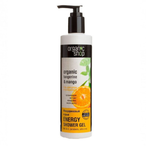 Energizuojanti dušo želė Organic Tangerine & Mango (Energy Shower Gel) 280 ml