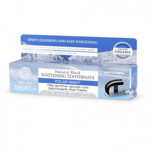 Natūrali balinanti dantų pasta Polar night ( Natura l Black Whitening Toothpaste) 100 g