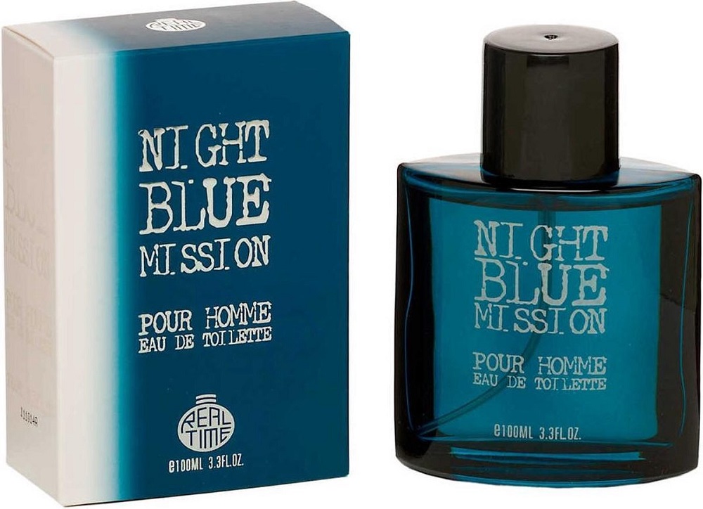 Real Time Night Blue Mission Pour Homme Tualetinis vanduo