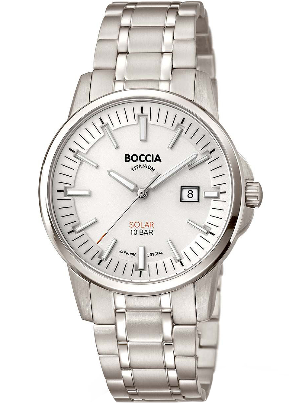 Boccia 3643-03 men`s watch solar titanium 39mm 10ATM