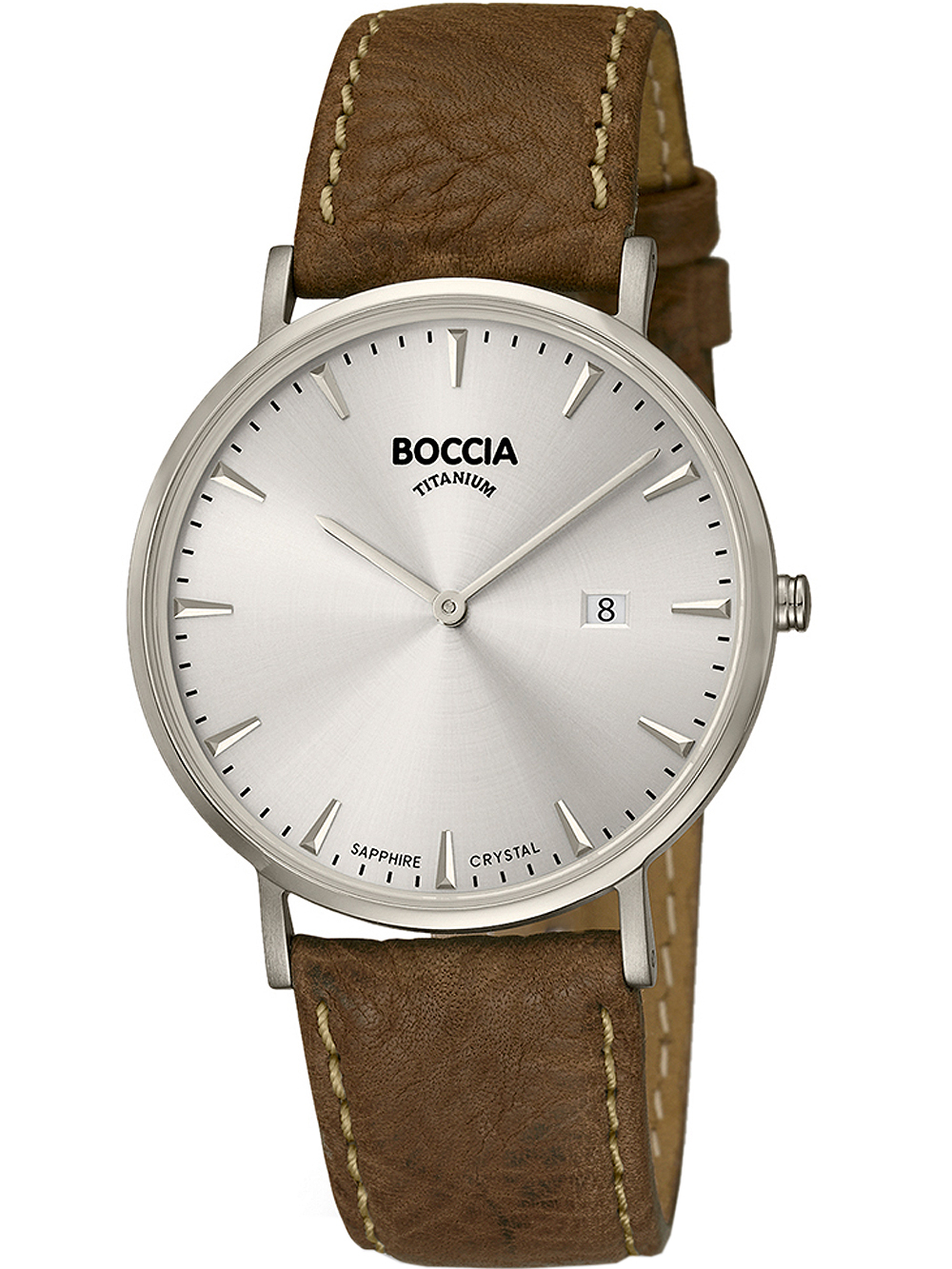 Boccia 3648-01 men`s watch titanium 39mm 3ATM