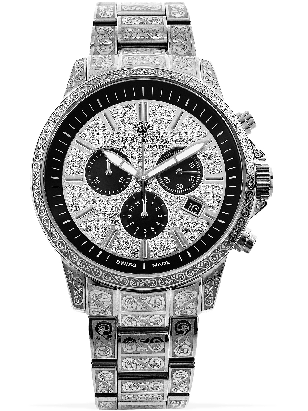 Louis XVI LXVI1088 Palais Royale Chronograph mens watch 43mm 5ATM