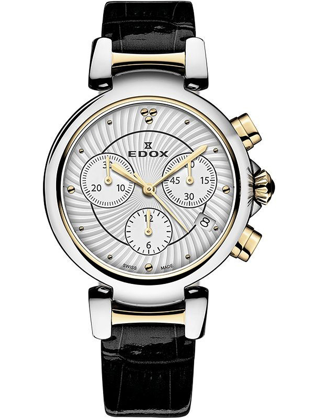 Edox 10220-357RC-AIR LaPassion Chronograph Ladies Watch 35mm 5ATM