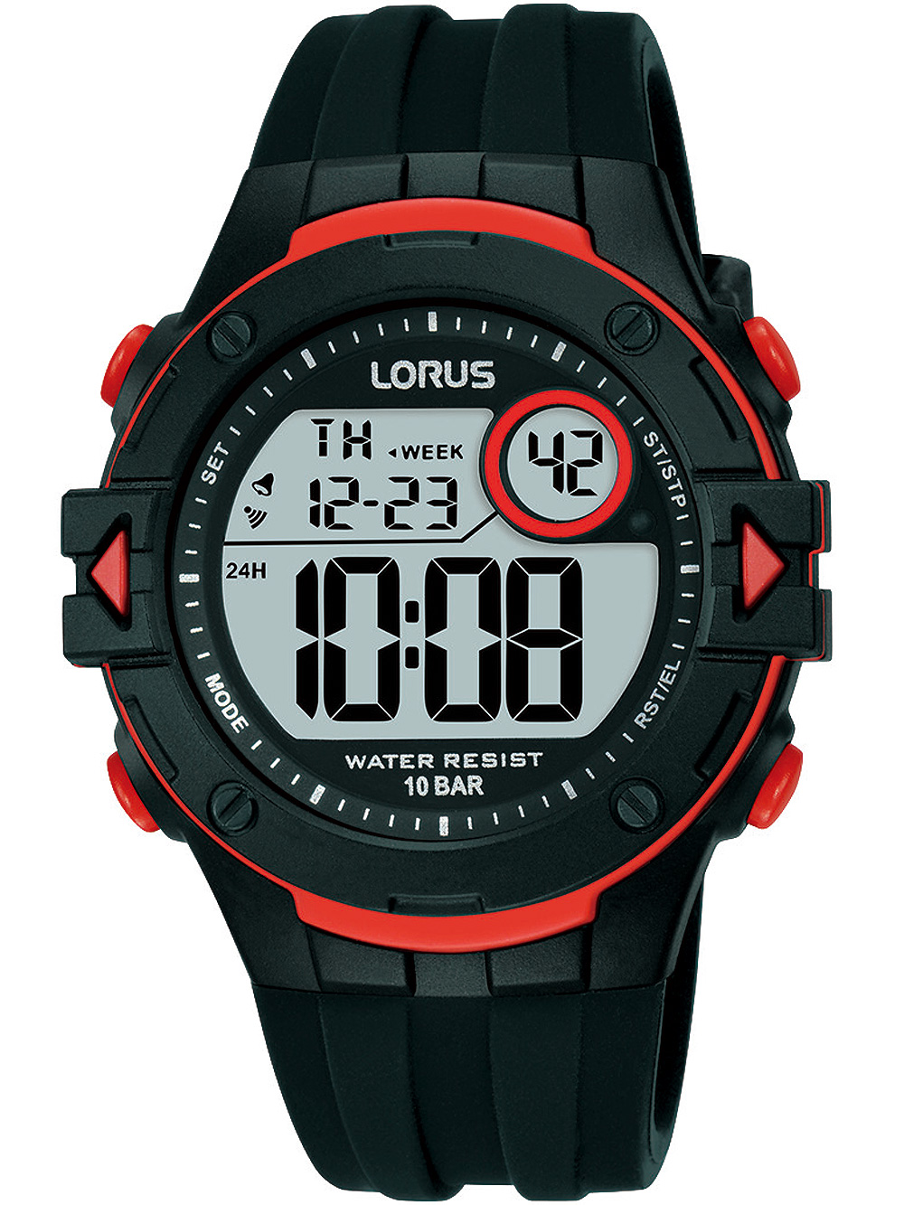 Lorus R2323PX9 Digital Mens Watch 40mm 10ATM