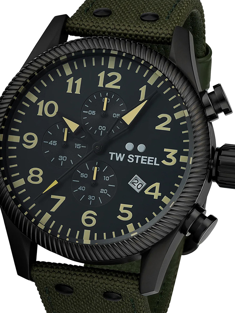 TW-Steel VS112 Volante Chronograph Mens Watch 48mm 10ATM