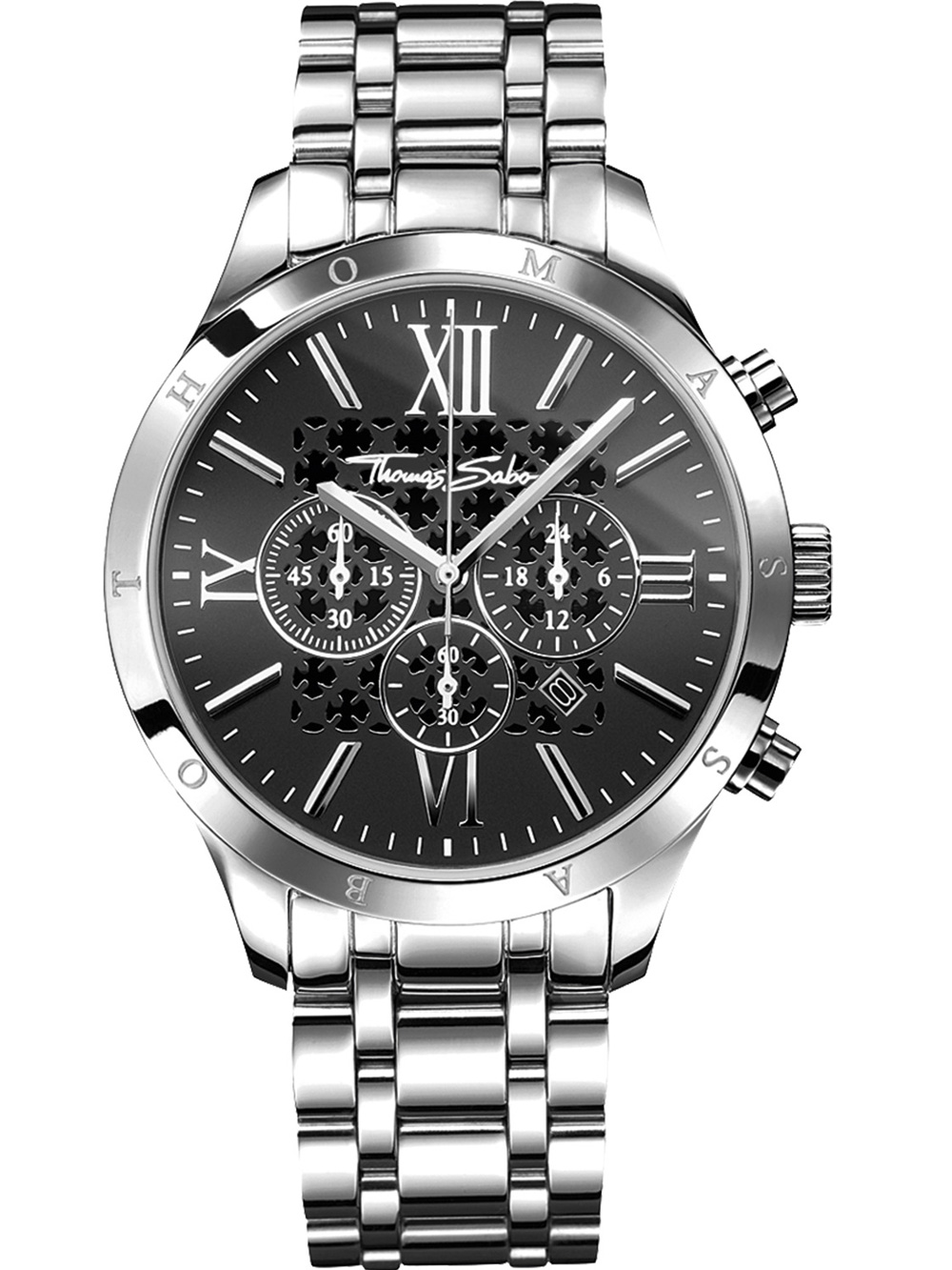 Thomas Sabo WA0015-201-203 Rebel Urban Chronograph Mens Watch 43mm 5ATM