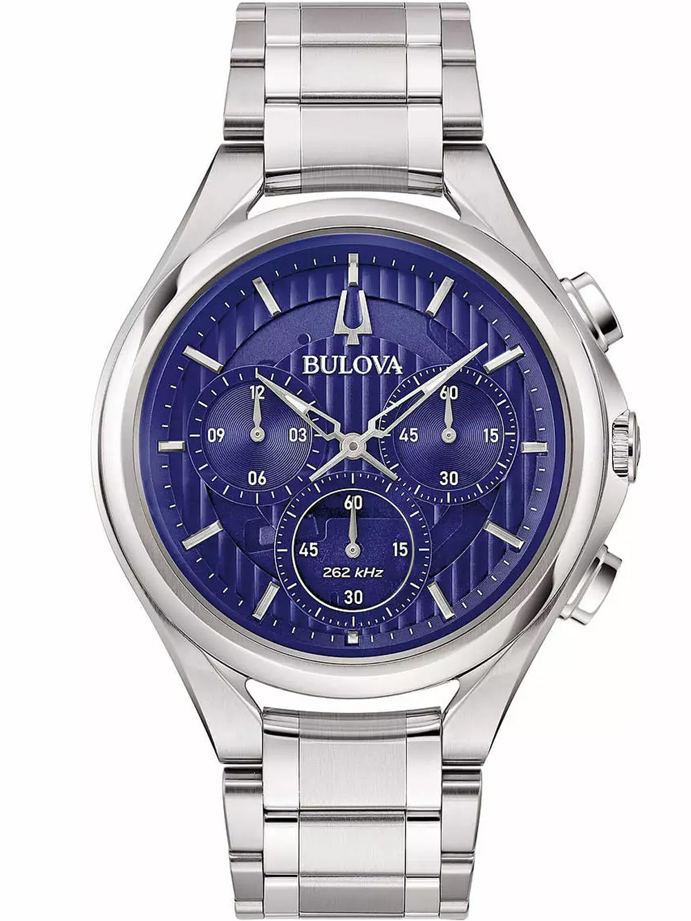 Bulova 96A302 Curv Mens Watch Chronograph 45mm 3ATM