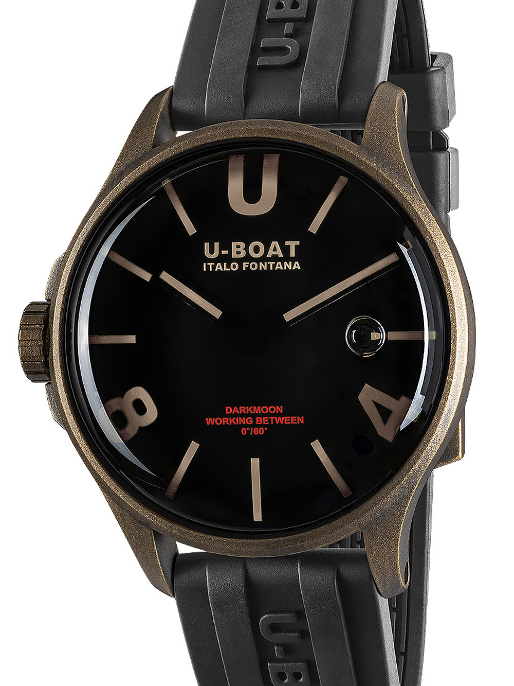 U-Boat 9549 Darkmoon Brown Vintage Mens Watch 40mm 5ATM