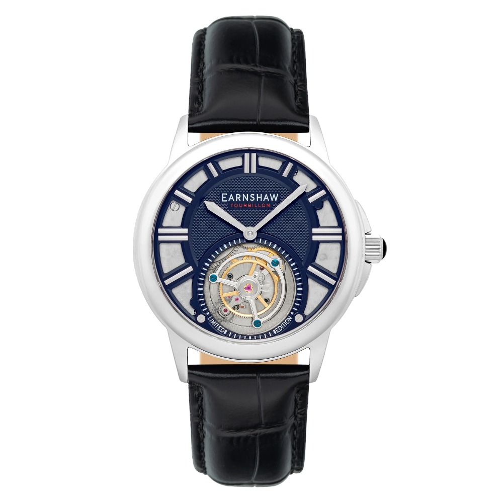 Thomas Earnshaw ES-8239-02 Disraeli Tourbillon Mens Watch 42mm 3ATM