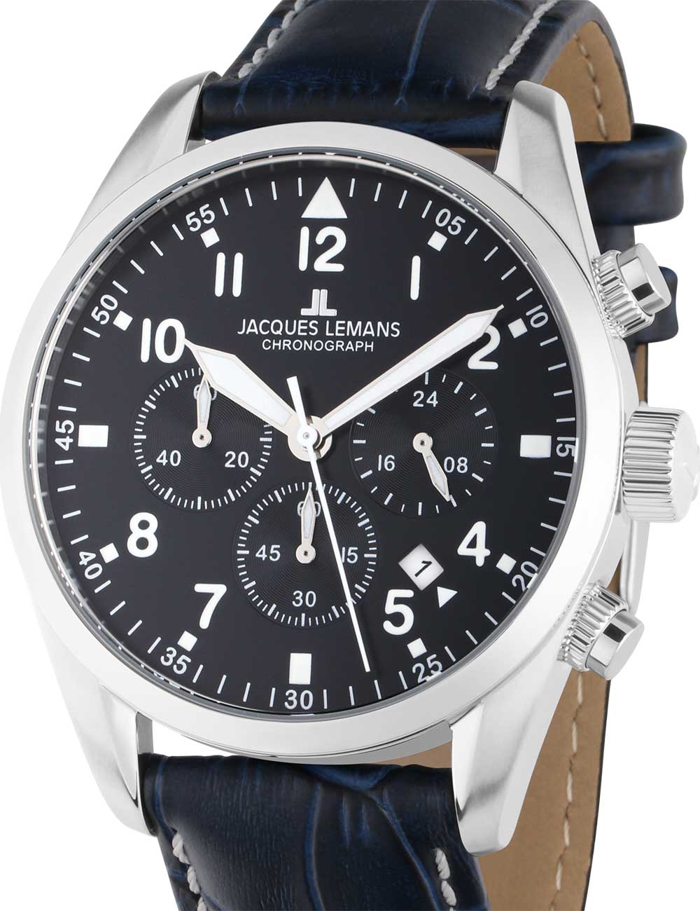 Jacques Lemans 42-2B Barcelona Mens Chronograph 42mm 10ATM