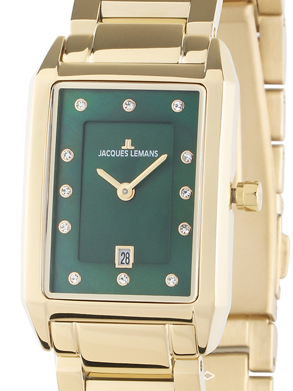 Jacques Lemans 1-2189L Torino square Ladies Watch 23mm 5ATM