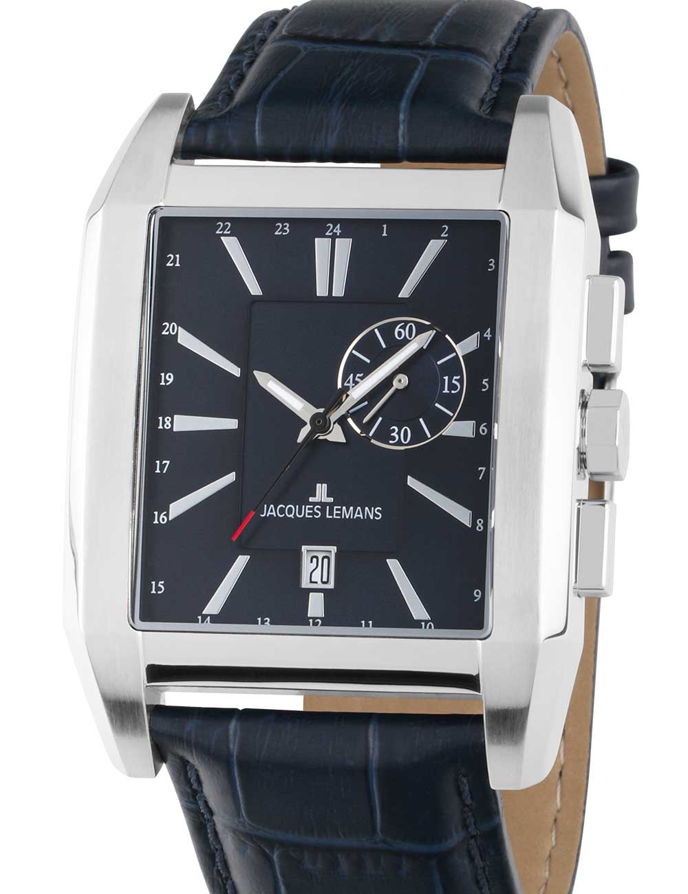 Jacques Lemans 1-2162B Torino square Mens Watch 38mm 5ATM