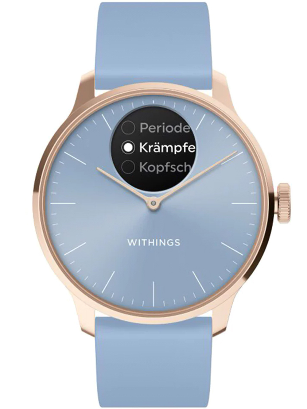 Withings HWA11-model 2-All-Int ScanWatch Light Blue 37 mm 5ATM 