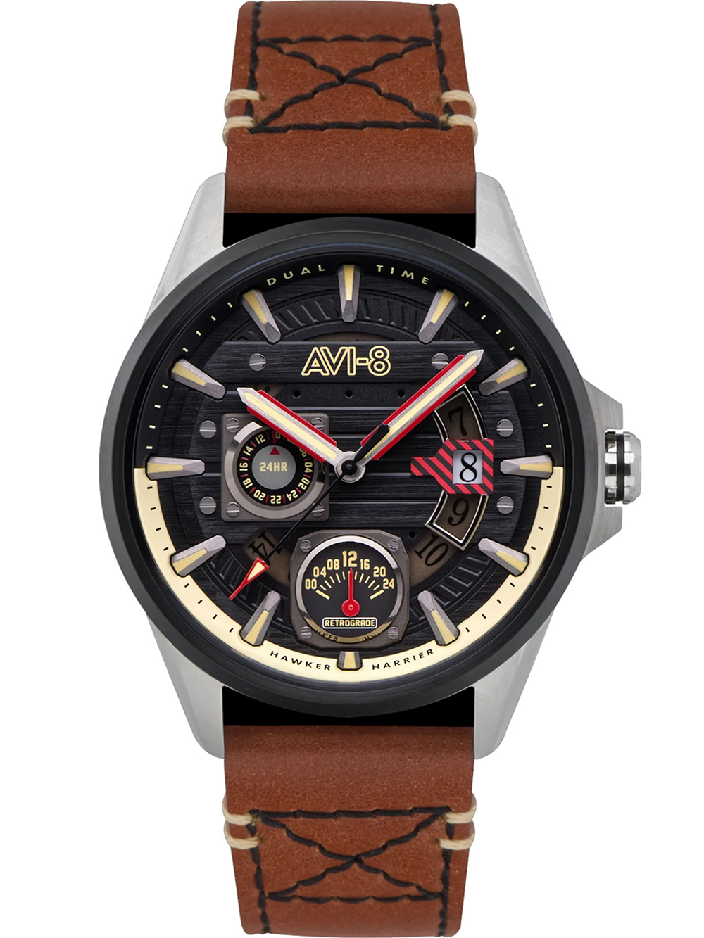 AVI-8 AV-4098-02 Mens Watch Hawker Harrier Farley Multi 44mm 5ATM