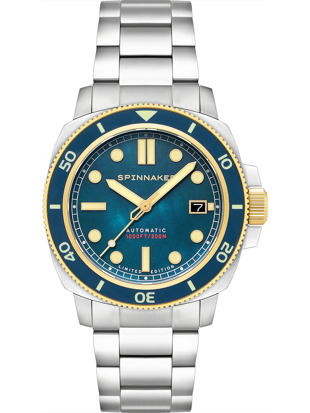 Spinnaker SP-5106-44 Mens Watch Hull Automatic Pearl Diver Limited 42mm 30ATM