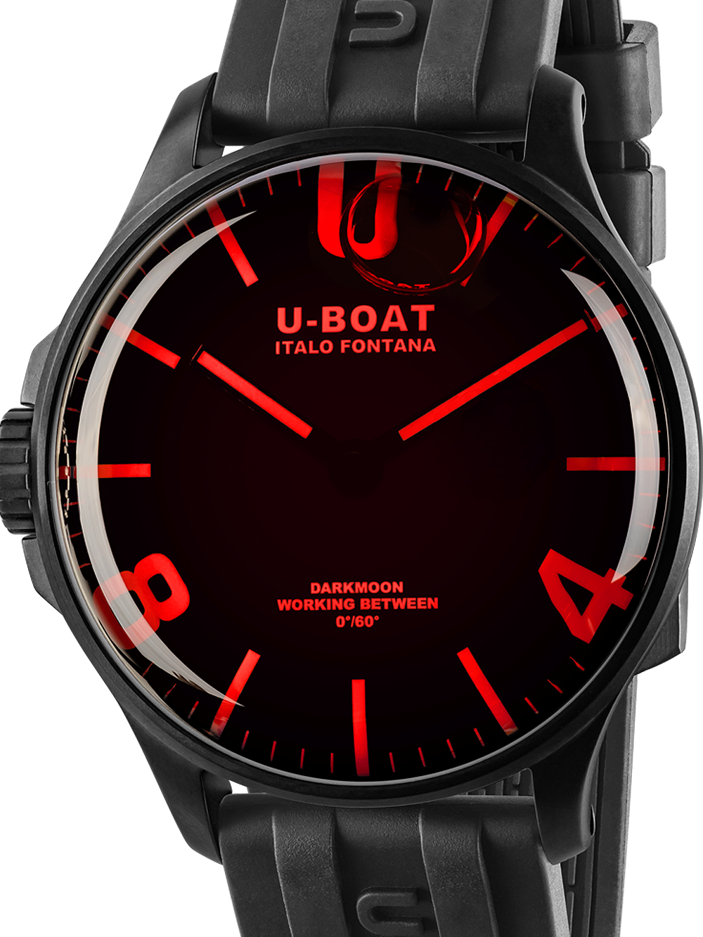 U-Boat 8466/C Darkmoon Red IPB 44mm 5ATM