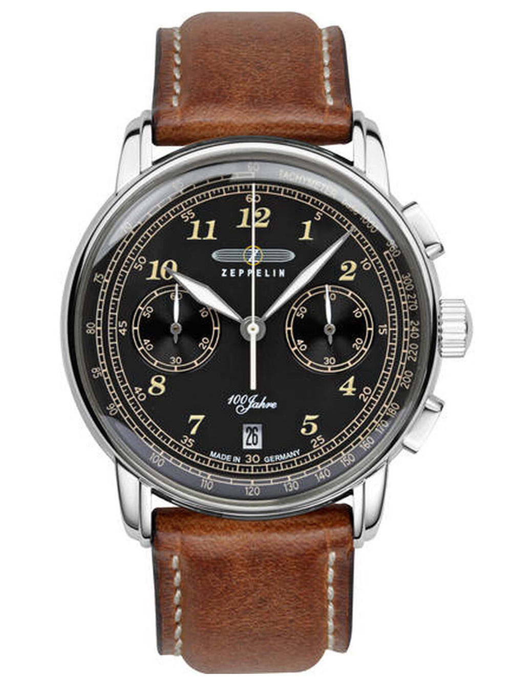 Zeppelin 7674-3 LZ-127 Chronograph 43mm 5ATM