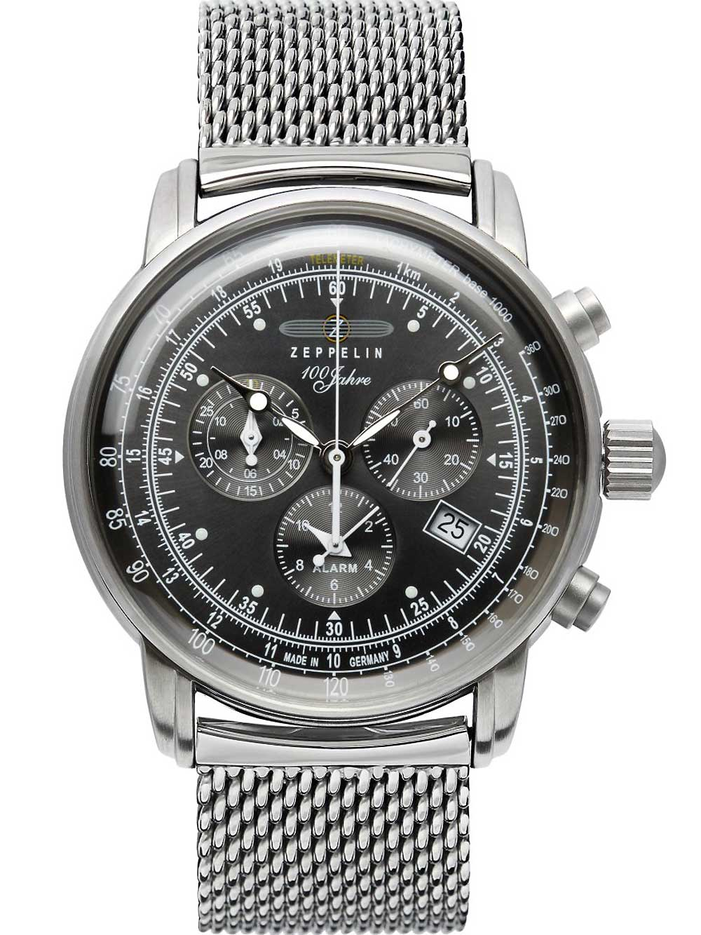 Zeppelin 7680M-2 alarm chrono 100 years 43mm 5ATM