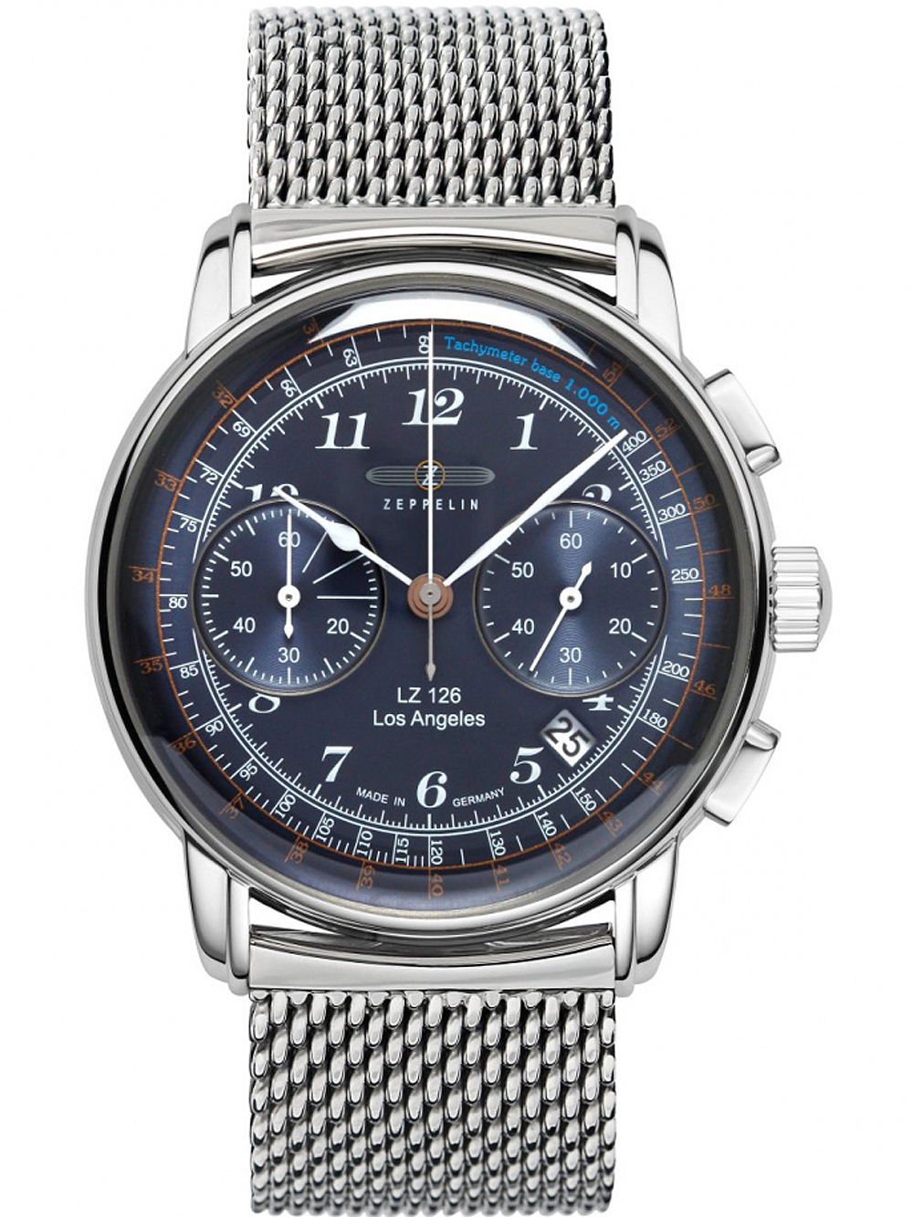 Zeppelin 7614M-3 LZ126 Los Angeles chronograph 43mm 5ATM