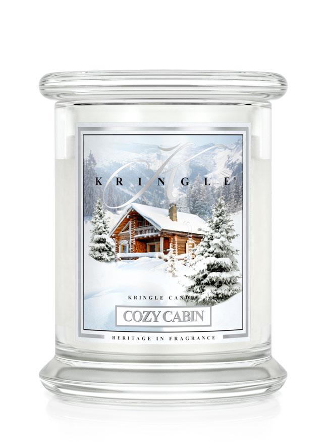 Kringle Candle COZY CABIN vidutinė 2 dagčių kvapioji žvakė (411 g)