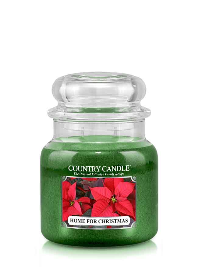 Country Candle Home for Christmas kvapioji žvakė vidutinė 2 dagčiai (453 g)