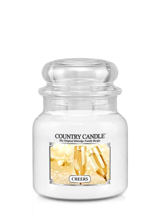 Country Candle Cheers vidutinė 2 dagčių kvapni žvakė (453 g)