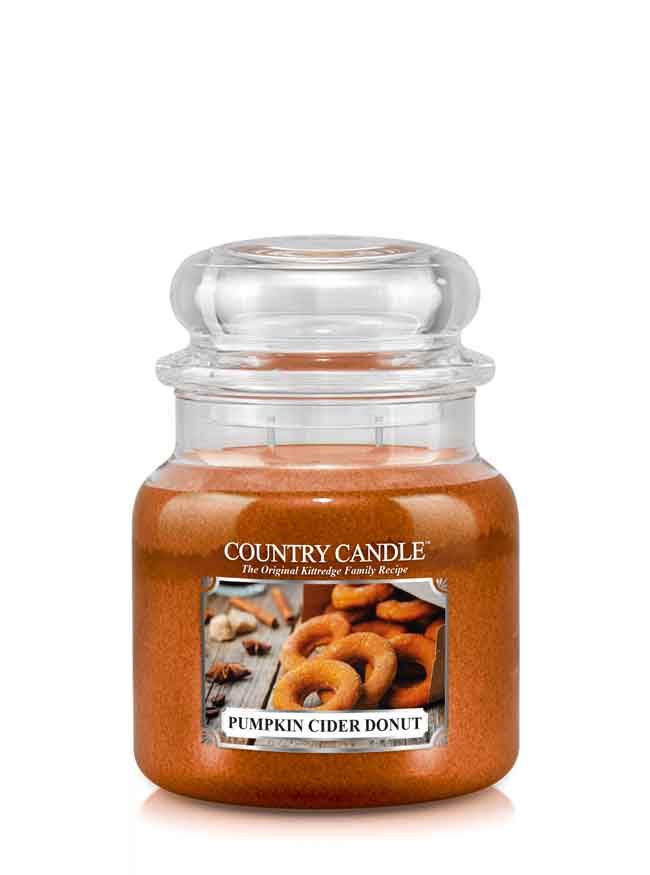 Country Candle Pumpkin Cider Donut vidutinė 2 dagčių kvapni žvakė (453 g)