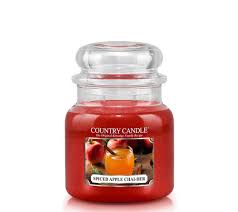 Country Candle Spiced Apple Chai-der kvapioji žvakė vidutinė 2 dagčiai (453 g)