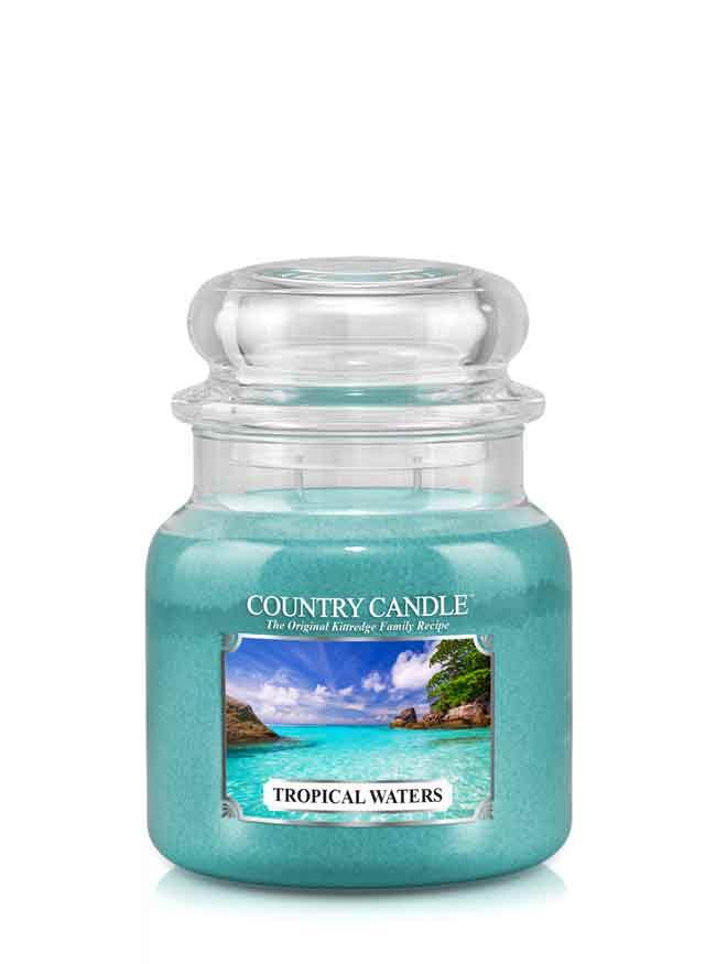 Country Candle Tropical Waters vidutinė 2 dagčių kvapni žvakė (453 g)