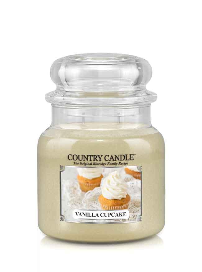 Country Candle Vanilla Cupcake vidutinė 2 dagčių kvapni žvakė (453 g)