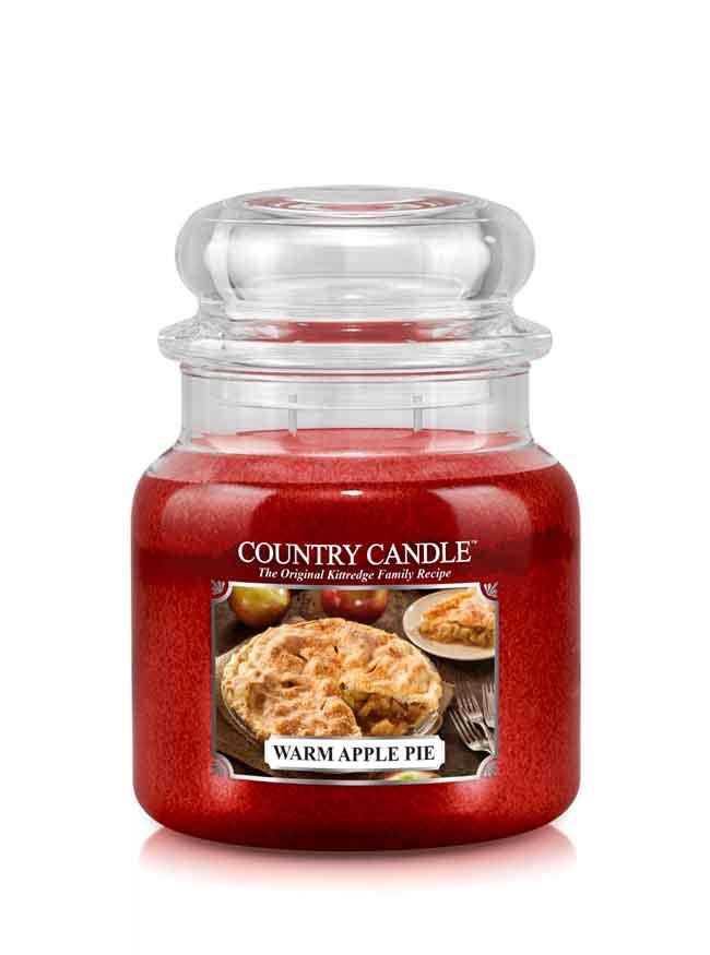 Country Candle Warm Apple Pie kvapioji žvakė vidutinė 2 dagčiai (453 g)