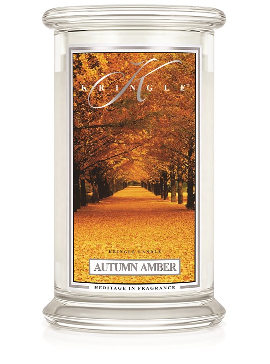 Kringle Candle Autumn Amber didelė 2 dagčių kvapioji žvakė (624 g)