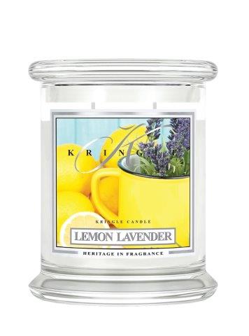 Kringle Candle Lemon Levand kvapioji žvakė vidutinė 2 dagčiai (411 g)