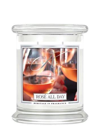 Kringle Candle Rose All Day kvapioji žvakė vidutinė 2 dagčiai (411 g)