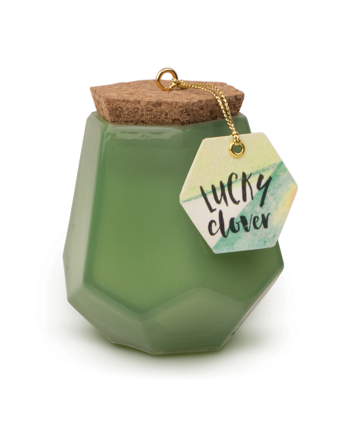 Paddywax PRISM GREEN LUCKY CLOVER kvapioji žvakė (2,5 uncijos / 70 g)