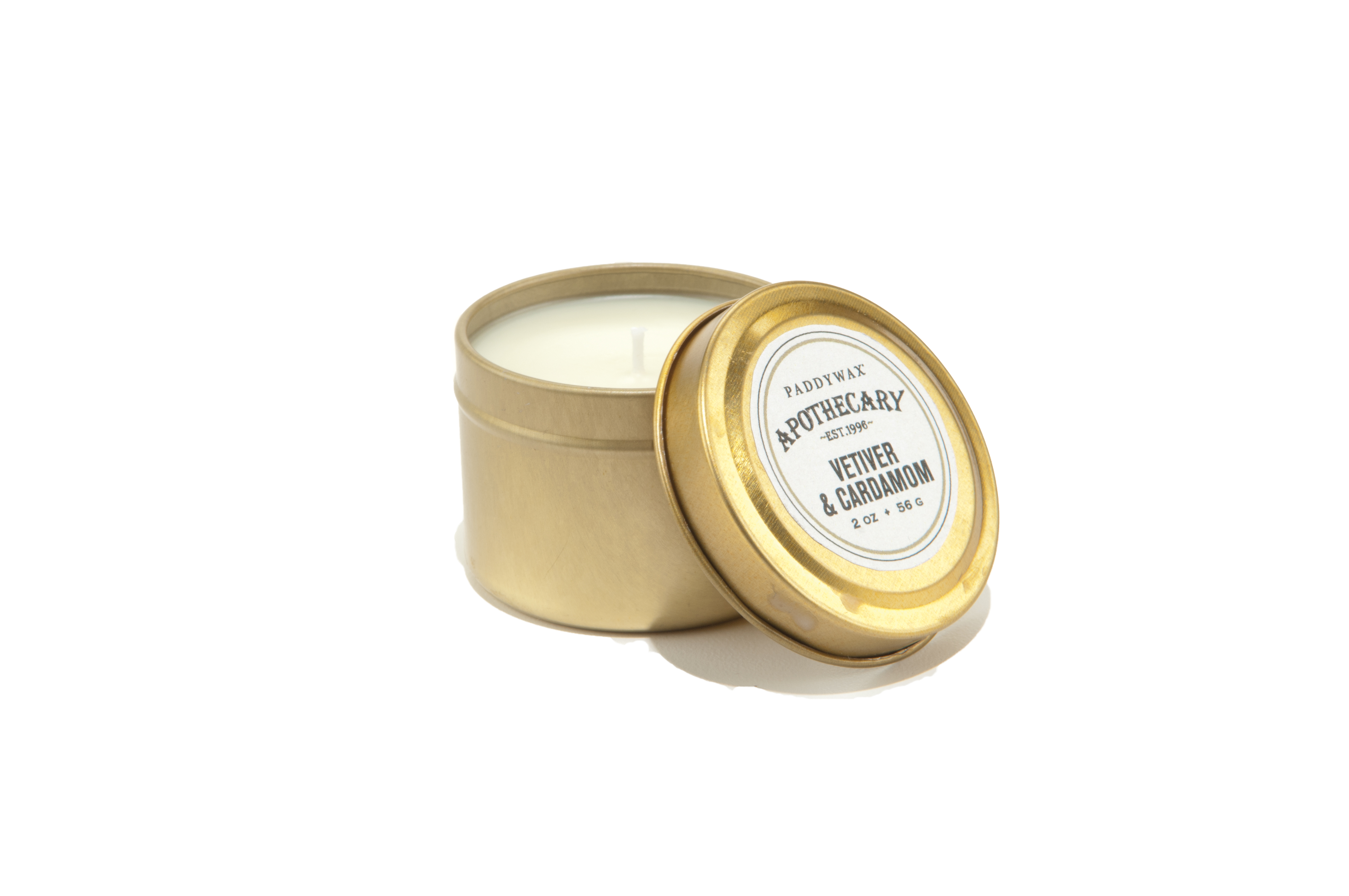 Paddywax Apothecary VETIVER & CARDAMOM kvapioji žvakė, 2 uncijos (56 g)