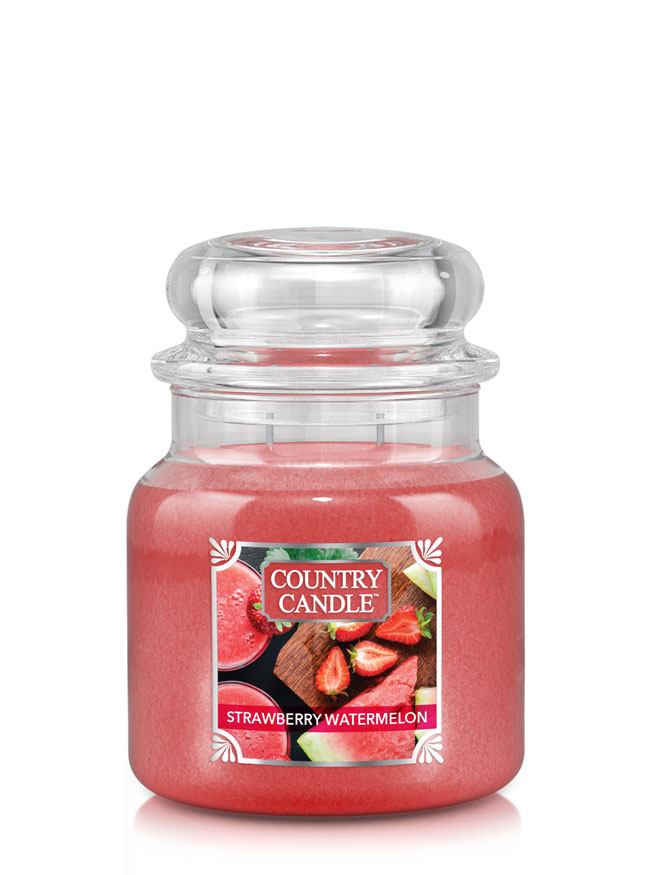 Country Candle Strawberry Watermelon vidutinė 2 dagčių kvapni žvakė (453 g)