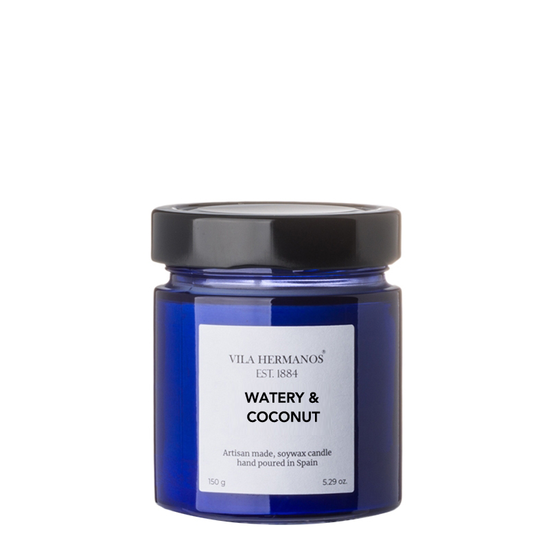 Vila Hermanos Apothecary Cobalt Blue vandens ir kokoso kvapo žvakė 150g