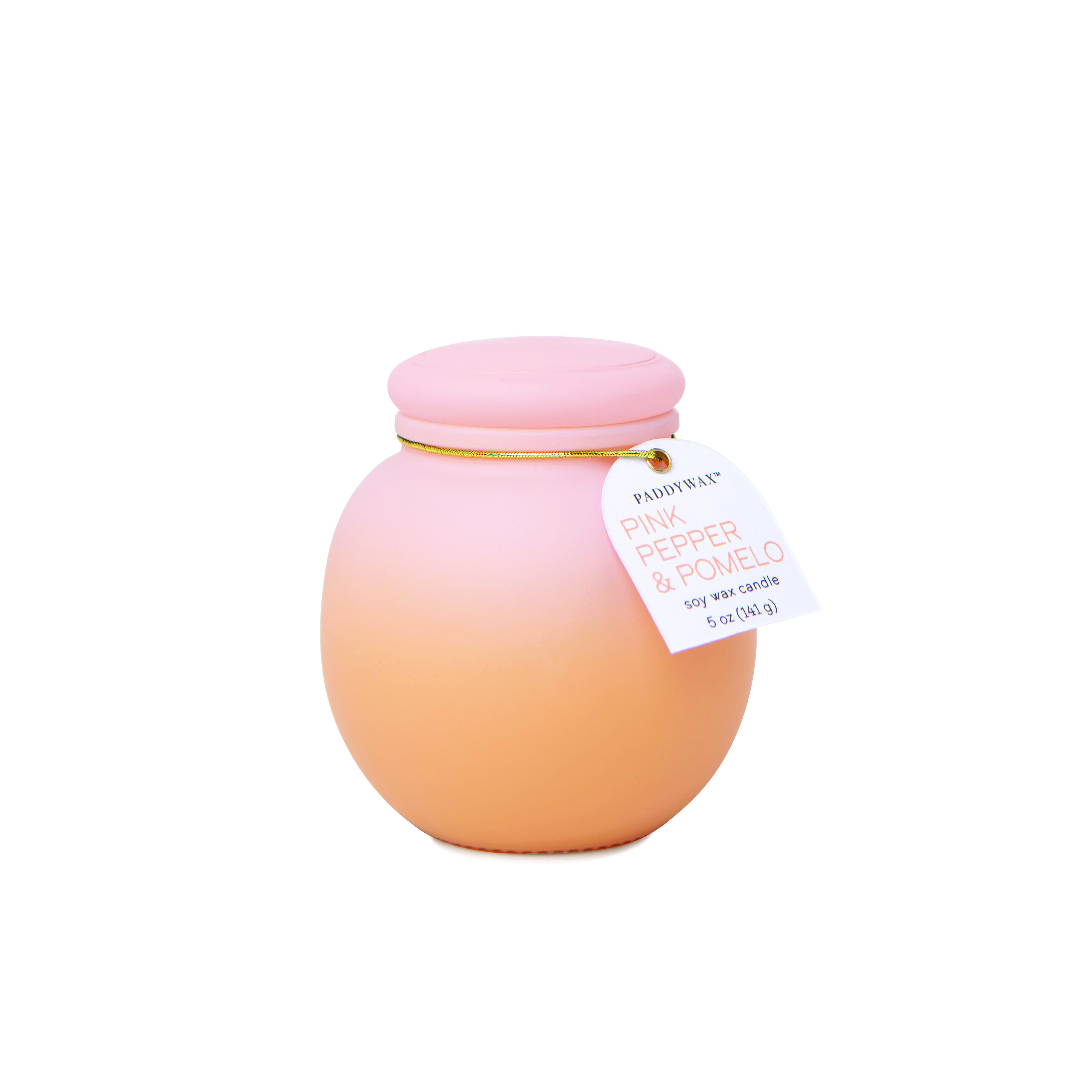 Paddywax ORB Pink Pepper & Pomelo Pink-Orange Ombre kvapioji žvakė 5 oz./141g