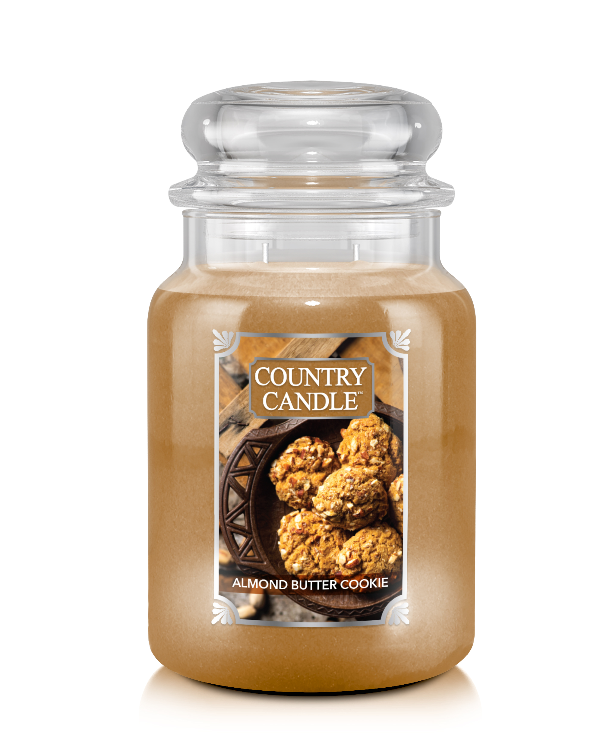 Country Candle Migdolų sviestiniai sausainiai didelė 2 dagčių kvapni žvakė (737 g)