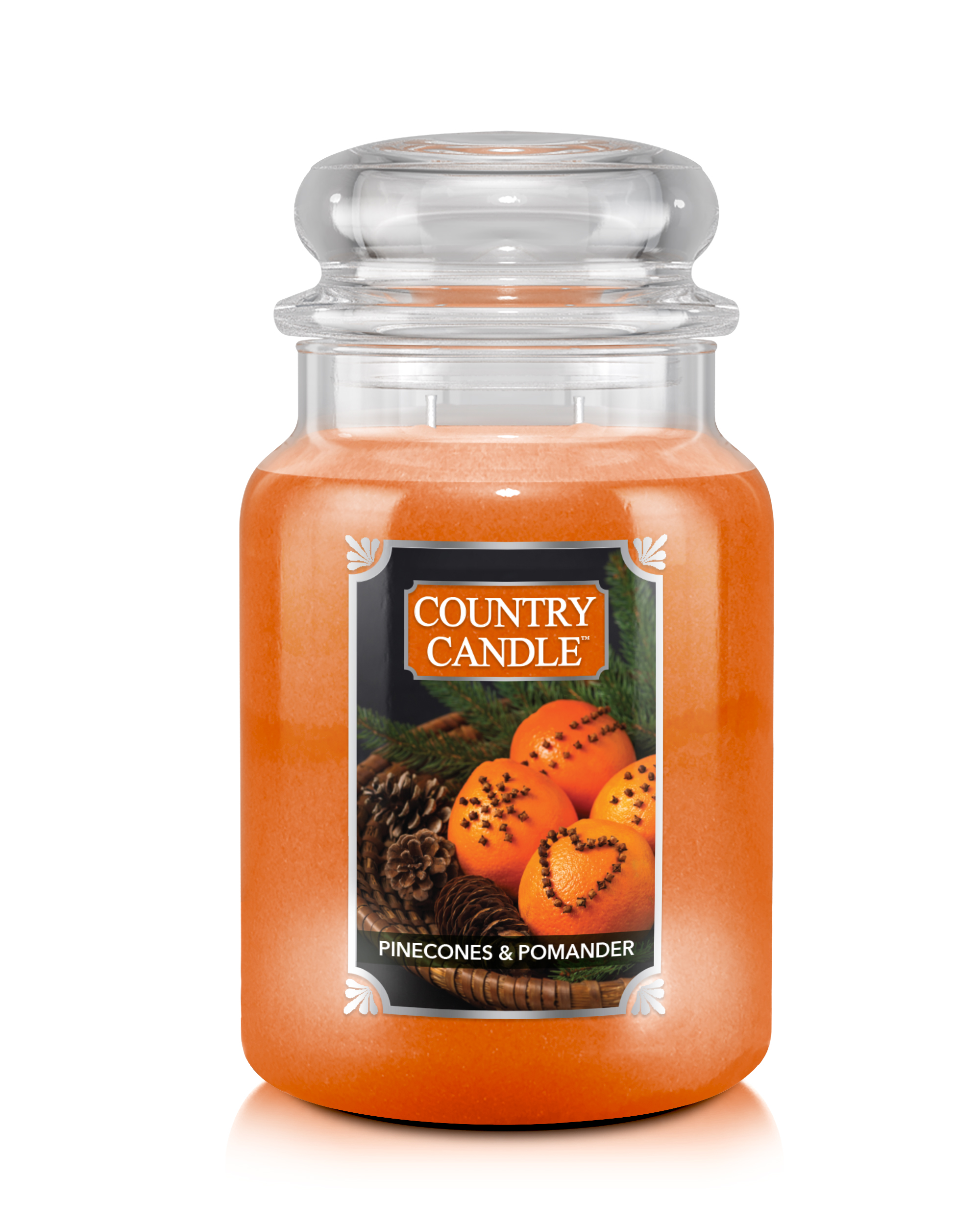 Country Candle Pinecone & Pomander didelė 2 dagčių kvapioji žvakė (737 g)