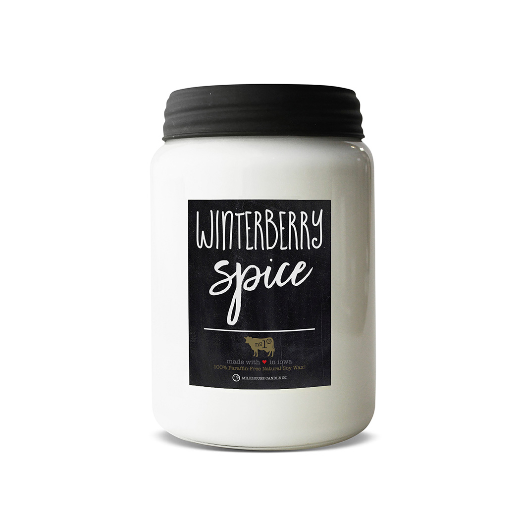 MILKHOUSE CANDLE Winterberry Spice kvapioji žvakė Farmhouse Jar (737 g)