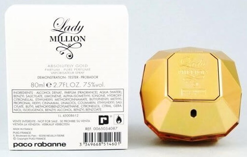 Paco Rabanne Lady Million Absolutely Gold Parfumuotas vanduo - Testeris