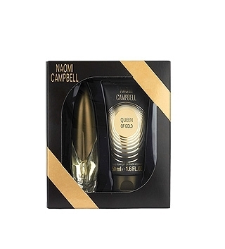 Naomi Campbell Queen Of Gold Dovanų rinkinys, Tualetinis vanduo 15ml + Dušo želė 50ml