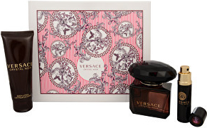 Versace Crystal Noir Dovanų rinkinys, Tualetinis vanduo 90ml + Kūno losjonas 100ml + Tualetinis vanduo 10ml