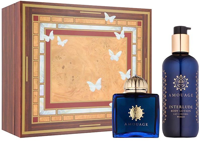 Amouage Interlude Woman dovanų rinkinys, parfumuotas vanduo 100ml + kūno losjonas 300ml