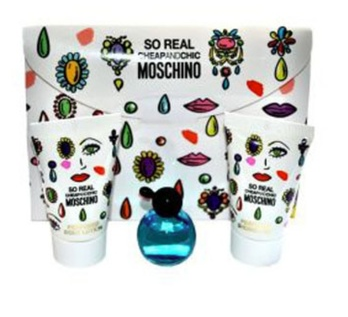 Moschino So Real Cheap & Chic Dovanų rinkinys, Tualetinis vanduo 4.9ml + Dušo želė 25ml + Kūno losjonas 25ml