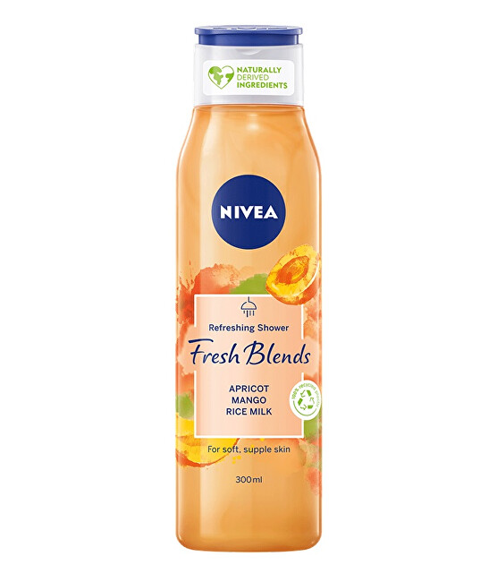 Gaivinanti dušo želė Fresh Blends abrikosų, mangų, ryžių pienas (gaivus dušas) 300 ml